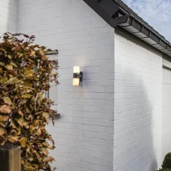 LED buitenlamp cilinder draaibaar inclusief bewegingssensor