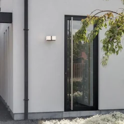 LED buitenlamp dubbele kubus draaibaar grijs IP54