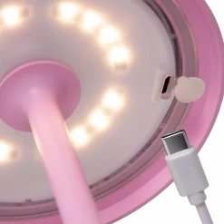 LED buitenlamp op batterij roze IP54