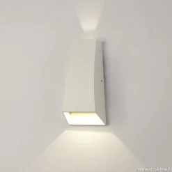 LED buitenlamp up+down wit aluminium IP54