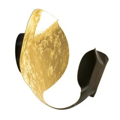 LED design wand/plafondlamp brons met goldleaf