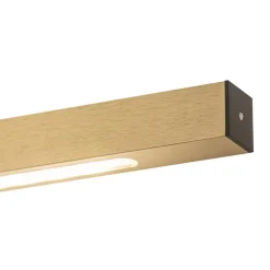 LED hanglamp aluminium mat zwart met mat goud dimbaar