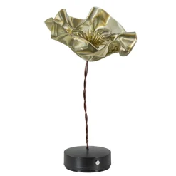 LED tafellamp Lafleur op battrij velvet