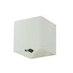 LED wandlamp oplaadbaar wit vierkant IP54