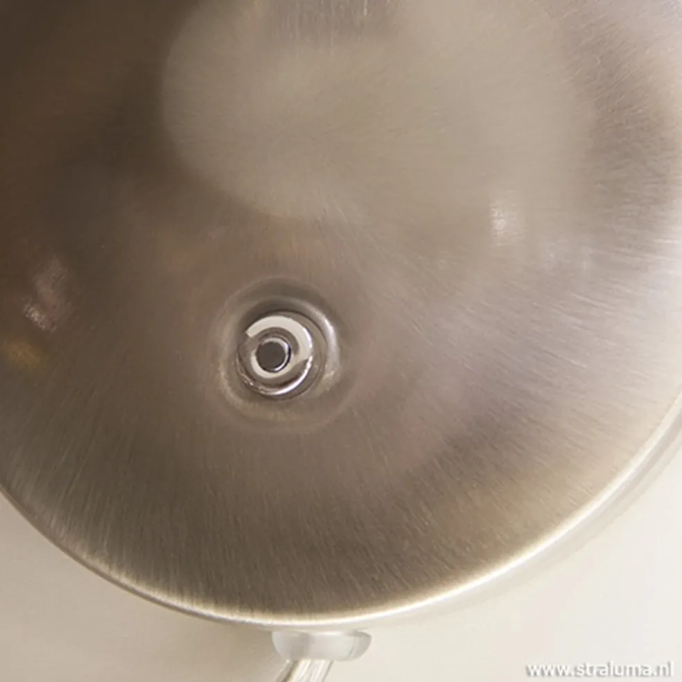 LED wandlamp staal met dimmer