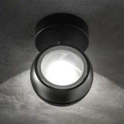 LED wandlamp up+down Nautilus Mini zwart verstelbaar