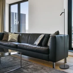 Leeslamp Flute 1l zwart dim-to-warm