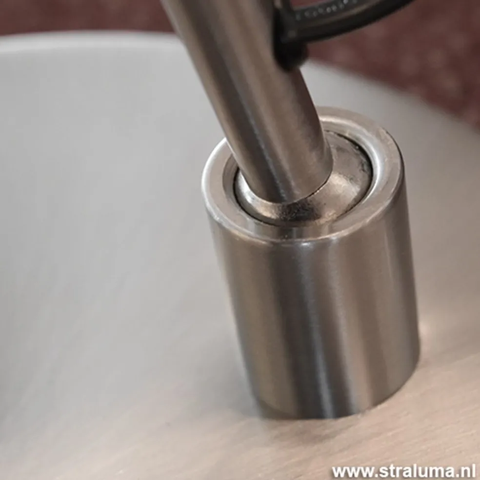 Leeslamp nikkel led + tastdimmer