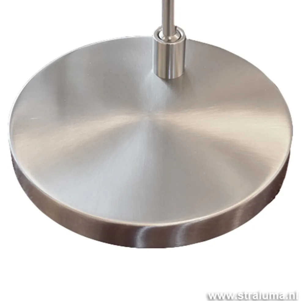 Leeslamp nikkel led + tastdimmer