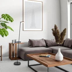 Leeslamp Round Move Portable zwart oplaadbaar