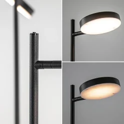 2-Lichts design vloerlamp LED op batterij dimbaar