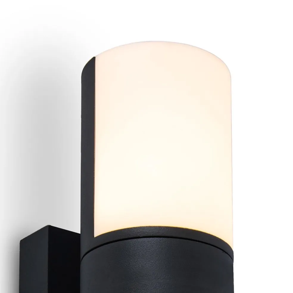 2-Lichts LED buitenlamp verstelbaar zwart aluminium