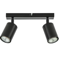 2-Lichts opbouwspot GU10 mat zwart