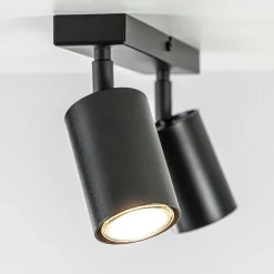 2-Lichts opbouwspot GU10 mat zwart