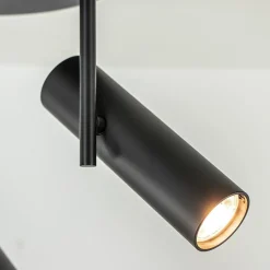 3-Lichts plafondspot rond zwart GU10 mini