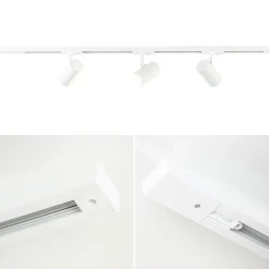 3-Lichts railsysteem wit 1-fase