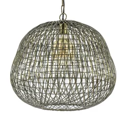 Light & Living hanglamp Alwina brons draad