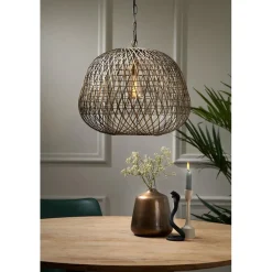 Light & Living hanglamp Alwina brons draad