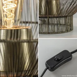 Light & Living tafellamp Vitora antiek brons