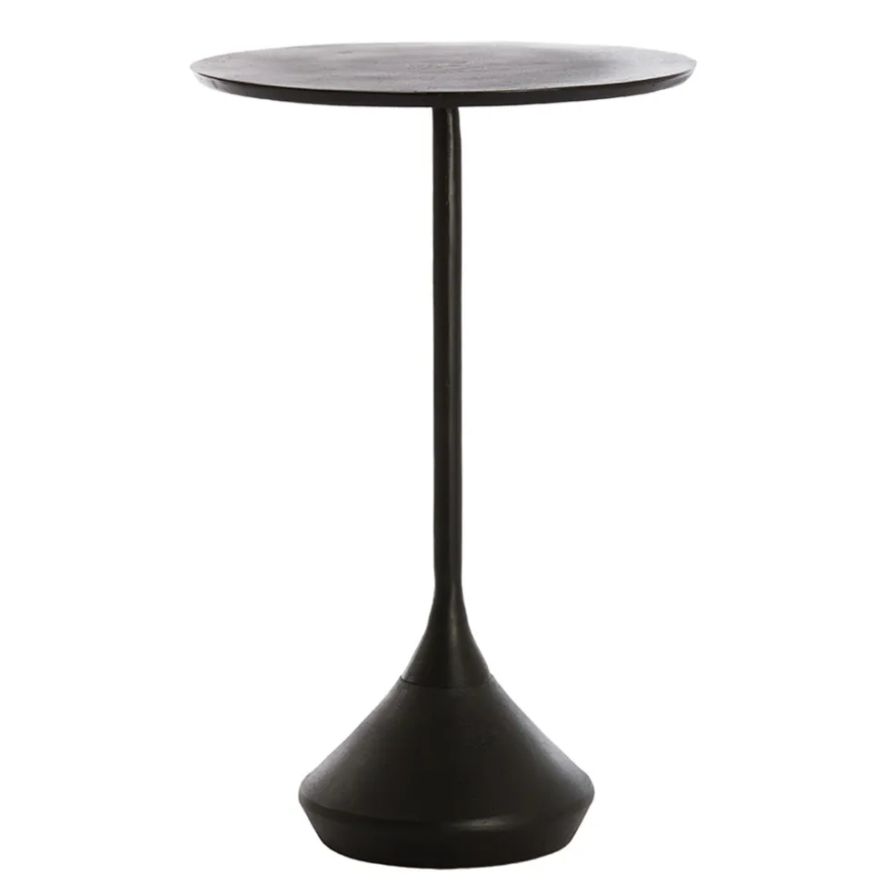 Light and Living bijzettafel Dimphy antiek zwart