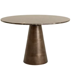 Light and Living eetkamertafel Ynex marmer donker bruin