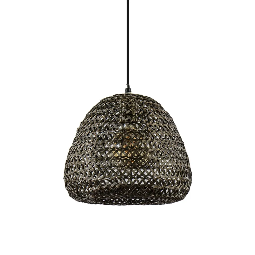 Light and Living hanglamp Finou klein antiek brons