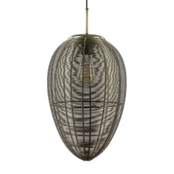 Light and Living hanglamp Yaelle antiek brons met zwart