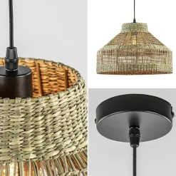 Light and Living hanglamp Latika zeegras naturel