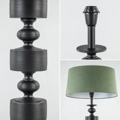 Light and Living lampvoet Gody mat zwart