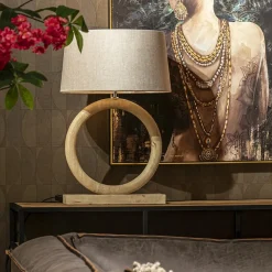 Light and Living lampvoet Nubia hout naturel