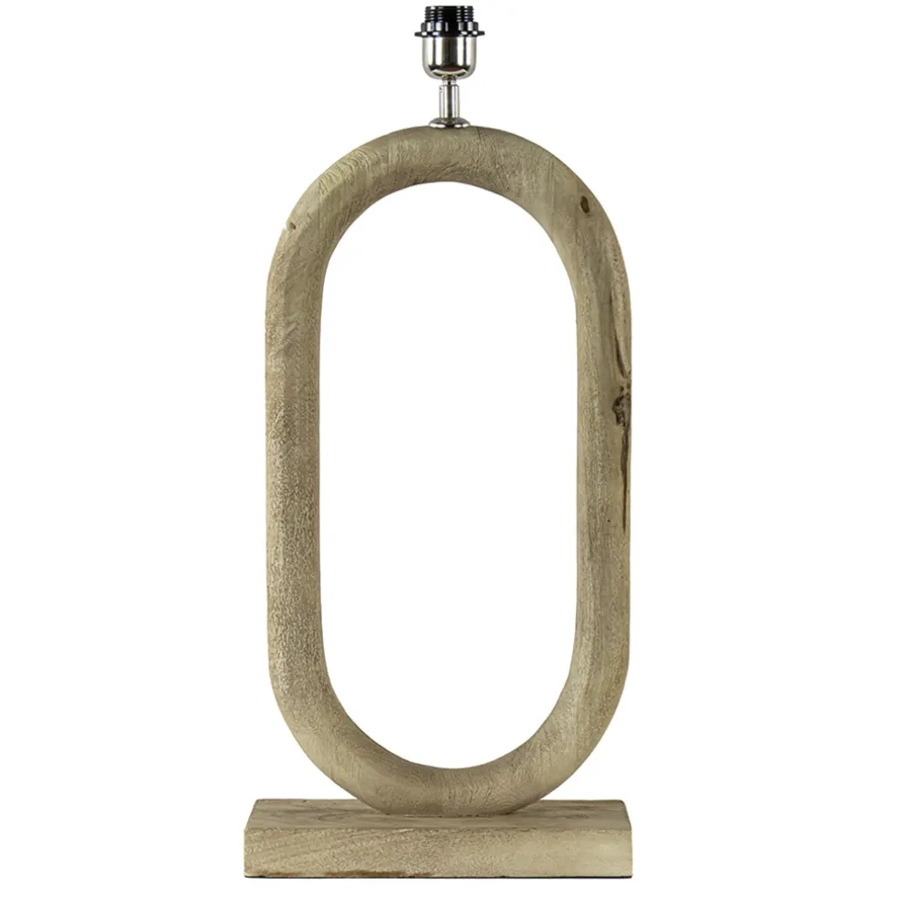 Light and Living lampvoet Paceco hout naturel