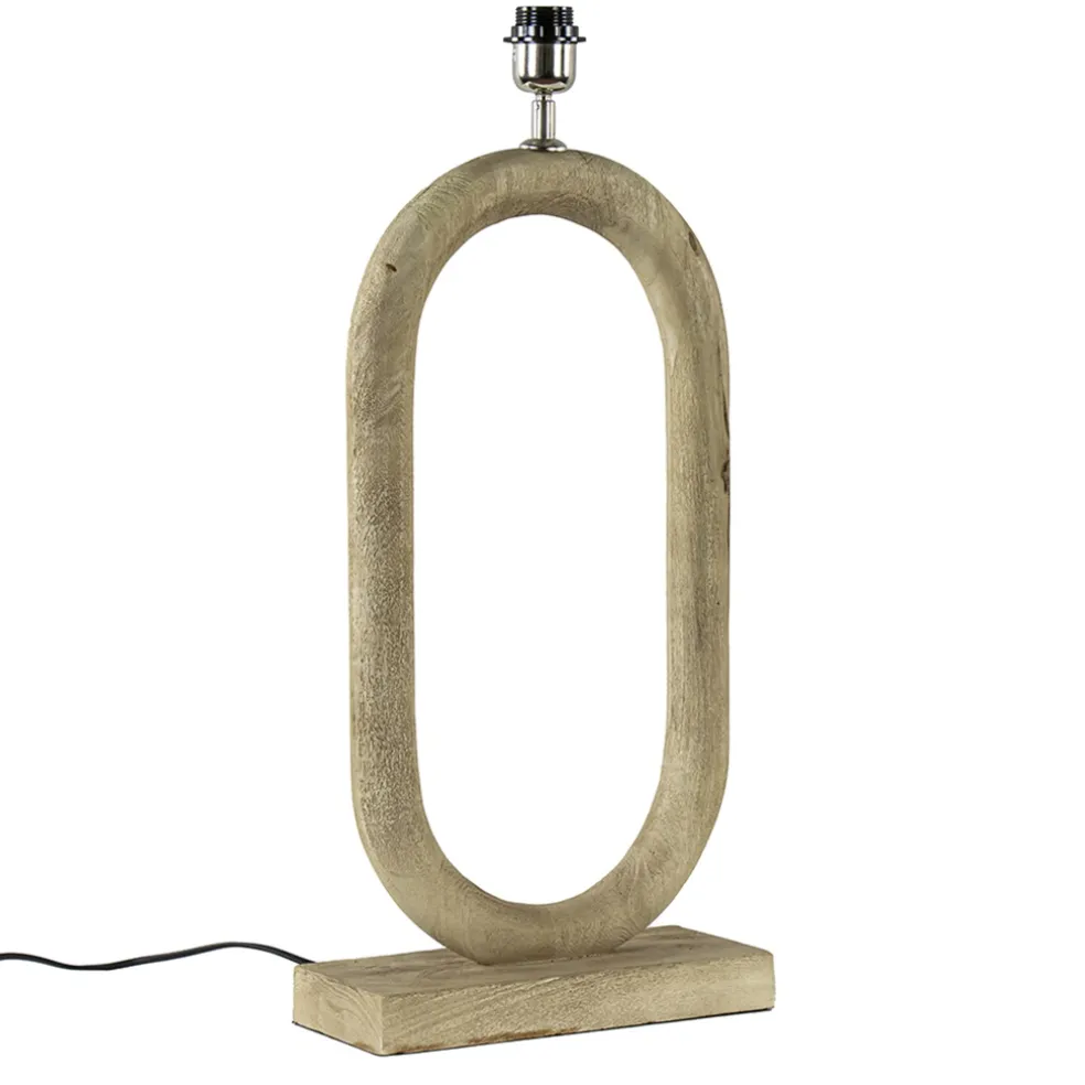 Light and Living lampvoet Paceco hout naturel