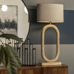 Light and Living lampvoet Paceco hout naturel