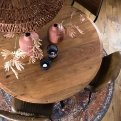 Light and Living ronde eettafel Mimoso acacia hout