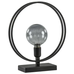 Light and Living tafellamp Rudra mat zwart