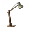 Light Living bureaulamp Ekerd hout-staal