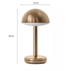 Luxe LED tafellamp oplaadbaar goud dimbaar