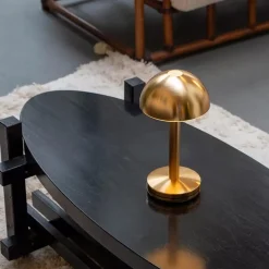 Luxe LED tafellamp oplaadbaar goud dimbaar