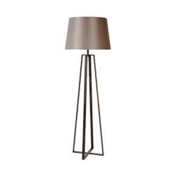 Luxe Staande lamp bruin met kap