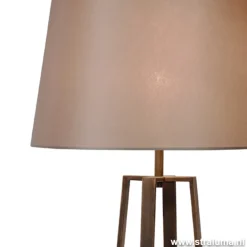 Luxe Staande lamp bruin met kap