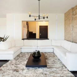 Mat zwarte 4-lichts hanglamp