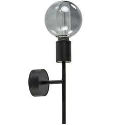 Mat zwarte wandlamp exclusief lichtbron