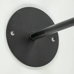 Mat zwarte wandlamp Soriano exclusief kap