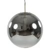 Medina hanglamp bol XL smoke glas met brons