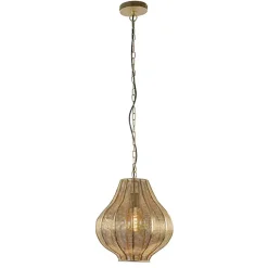 Micha grote goud hanglamp oosters landelijk Light & Living
