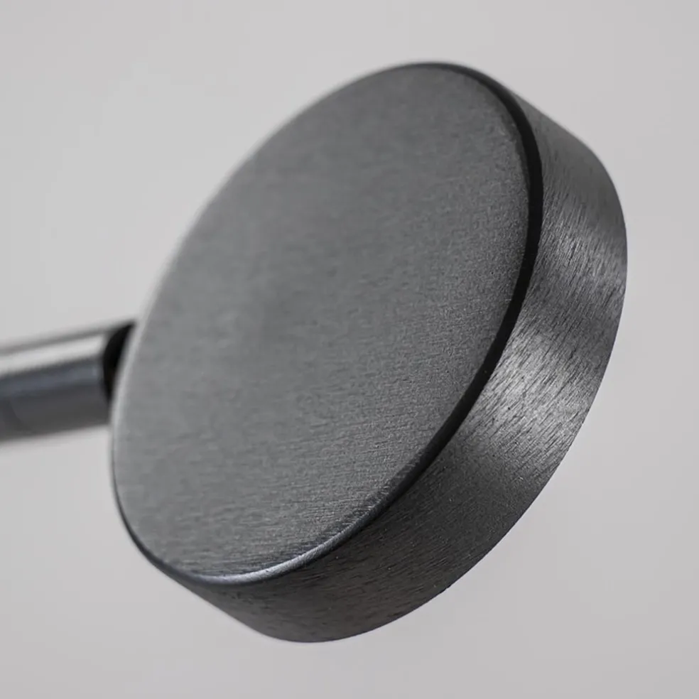 Moderne bureaulamp zwart staal met dimbaar LED