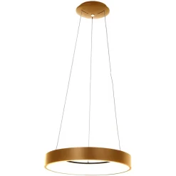 Moderne design LED hanglamp ring goud