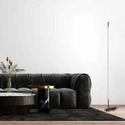 Moderne design vloerlamp zwart inclusief dimbaar LED