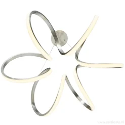 Moderne hanglamp krul staal incl LED