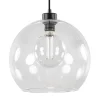 Moderne hanglamp met helder glas 30 cm